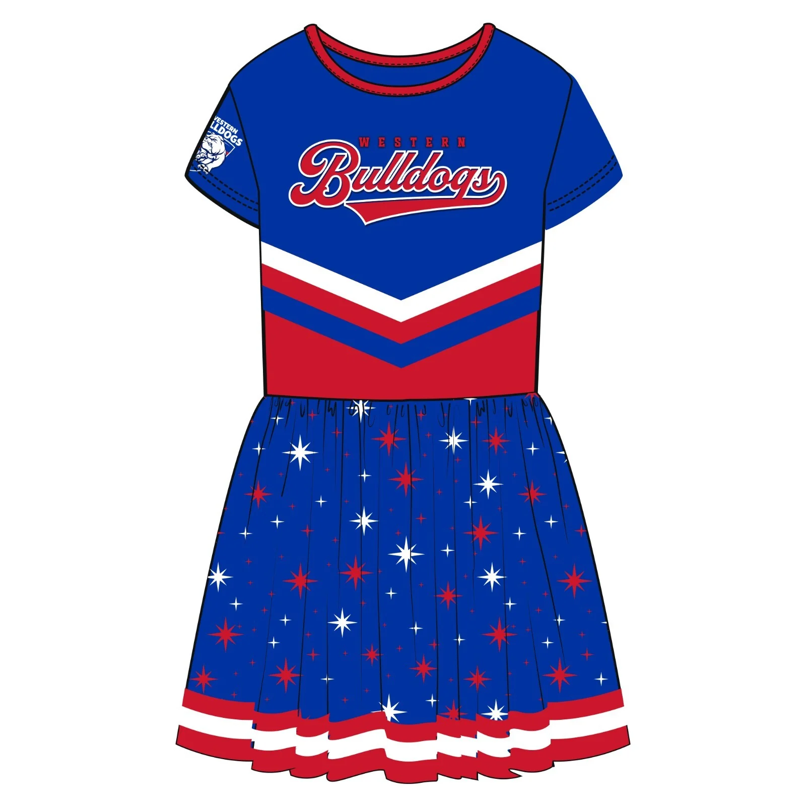 AFL Superstar Dress -Western Bulldogs - Girls - Toddler - Kid
