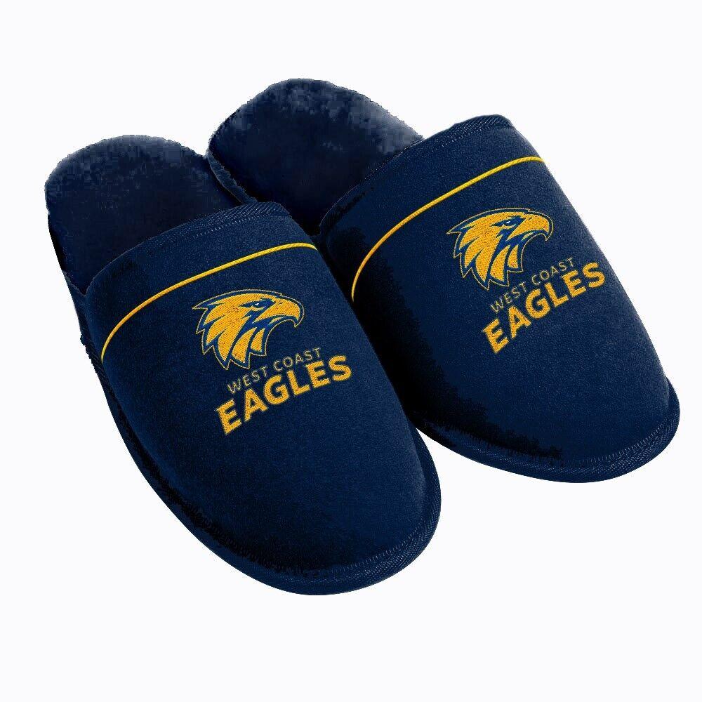AFL Supporter Slippers - West Coast Eagles - Mens Size - Fluffy Winter Shoes - Image 2