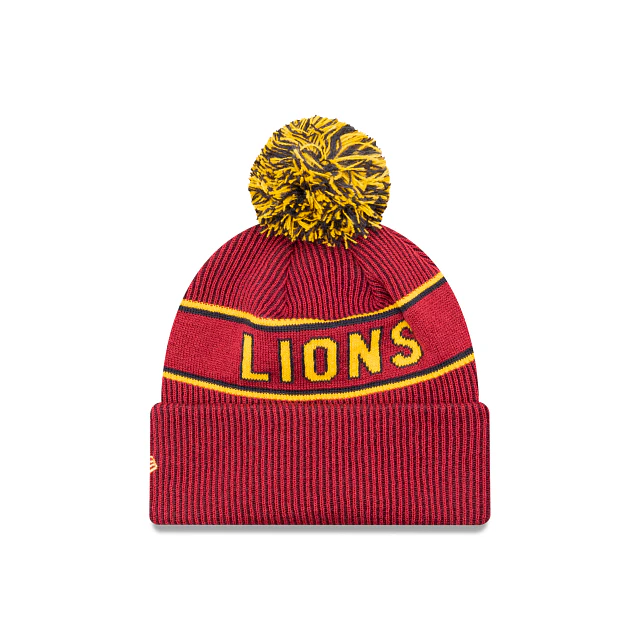 AFL Team Colours Beanie - Brisbane Lions - Adult - Unisex - Hat - Image 2