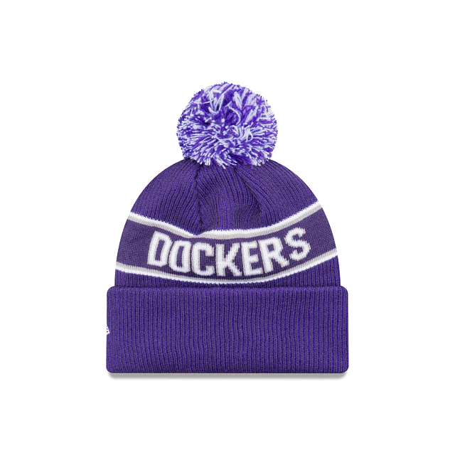 AFL Team Colours Beanie - Fremantle Dockers - Adult - Unisex - Hat - Image 2