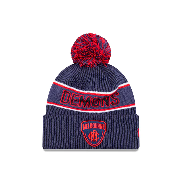 AFL Team Colours Beanie - Melbourne Demons - Adult - Unisex - Hat