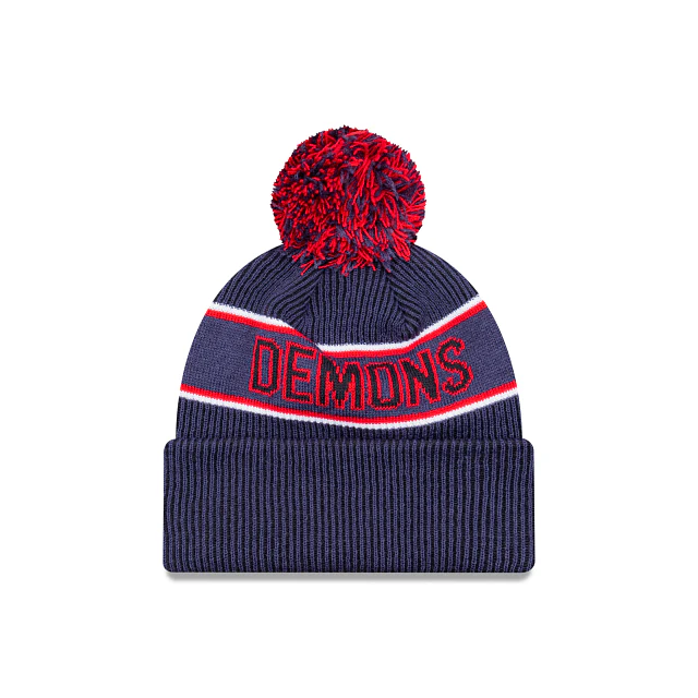 AFL Team Colours Beanie - Melbourne Demons - Adult - Unisex - Hat - Image 2