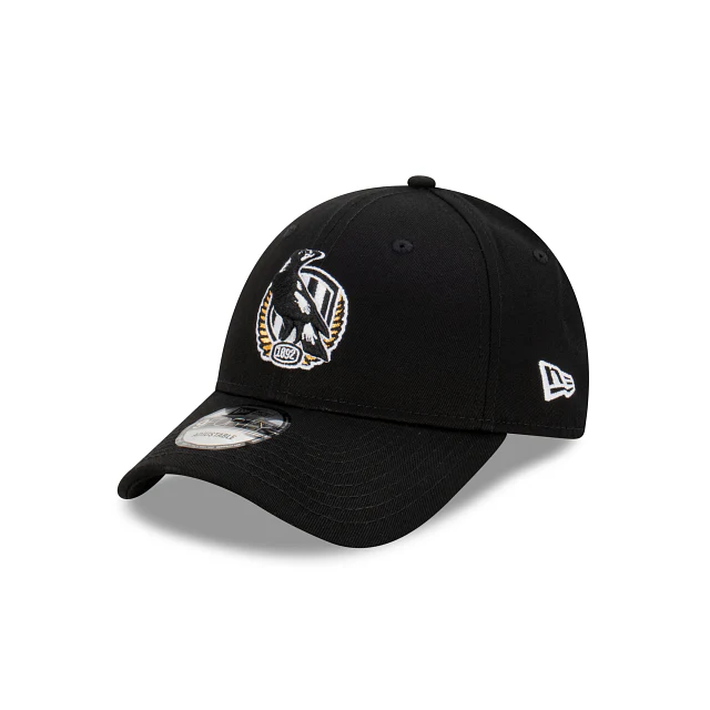 AFL Team Colours Cap - Collingwood Magpies - Adult - Unisex - 9FORTY - Hat - Image 2
