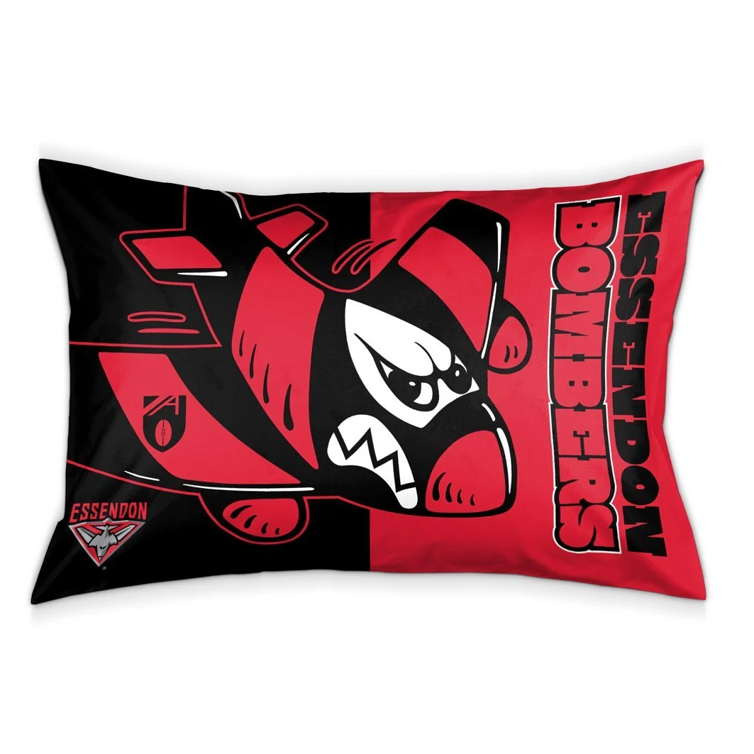 AFL Team Pillow Case - Essendon Bombers - Double Sided - 73 x 48 cm - Image 2