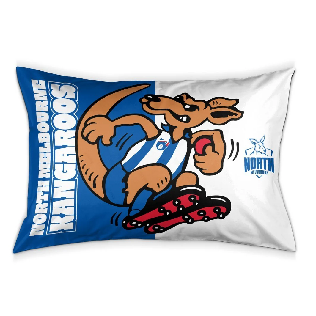 AFL Team Pillow Case - North Melbourne Kangaroos - Double Sided - 73 x 48 cm - Image 2