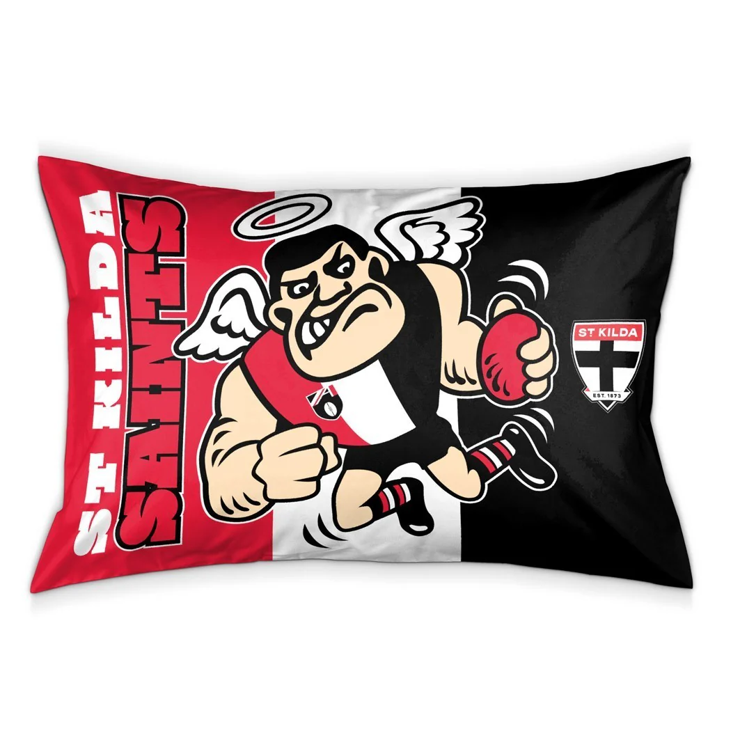 AFL Team Pillow Case - St Kilda Saints - Double Sided - 73 x 48 cm - Image 2