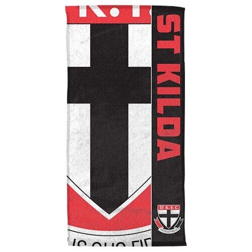 AFL Team Supporter Beach Bath Gym Towel - St Kilda Saints - 1500mm x 750mm - Image 2