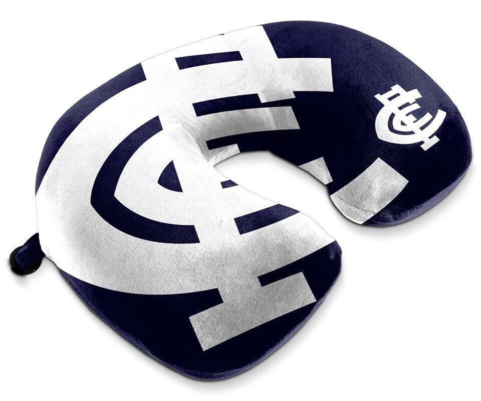 AFL Travel Pillow - Carlton Blues - U Shaped - Neck Cushion - Image 2