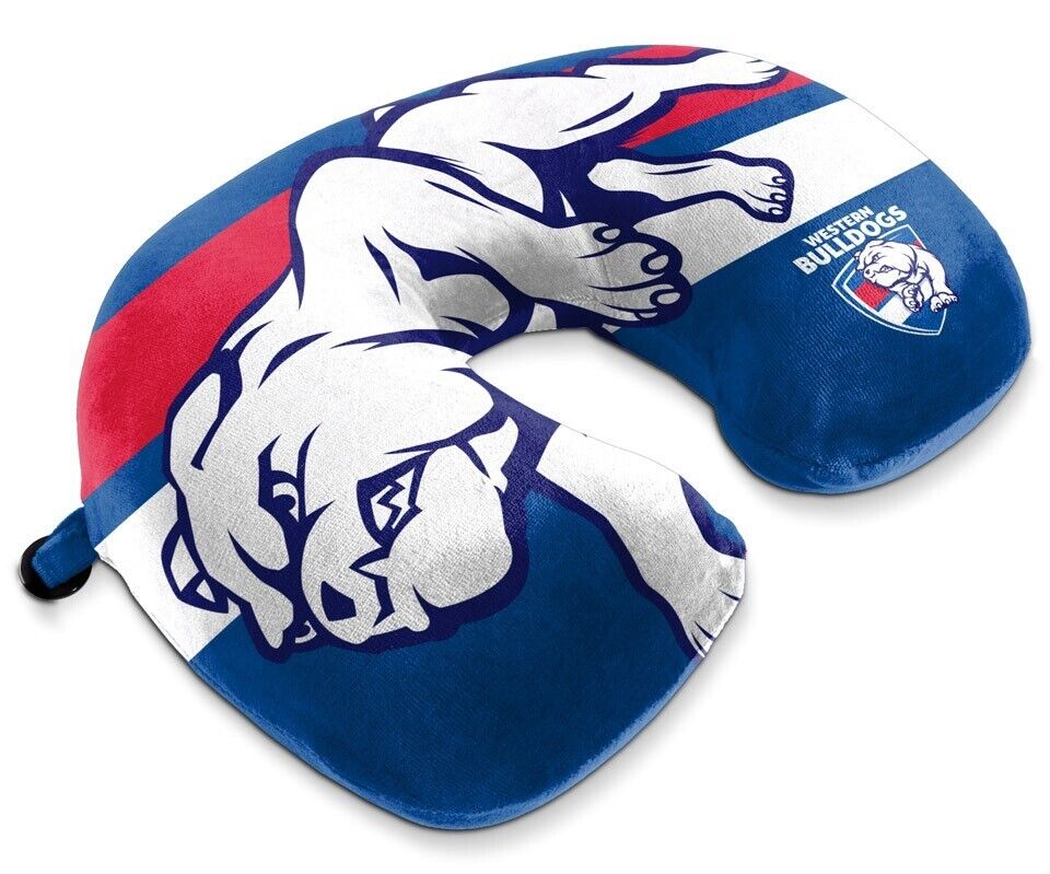 AFL Travel Pillow - Western Bulldogs - U Shaped - Neck Cushion - Image 2