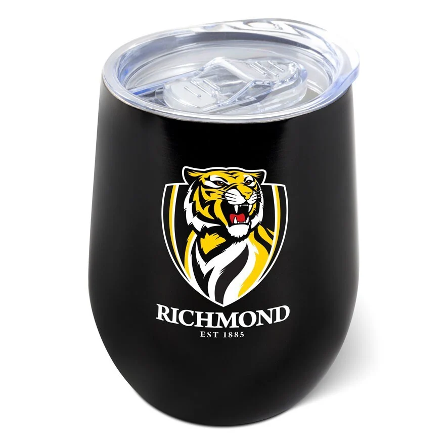 AFL Travel Tumbler - Richmond Tigers - Stainless Steel - 400ml - Image 2