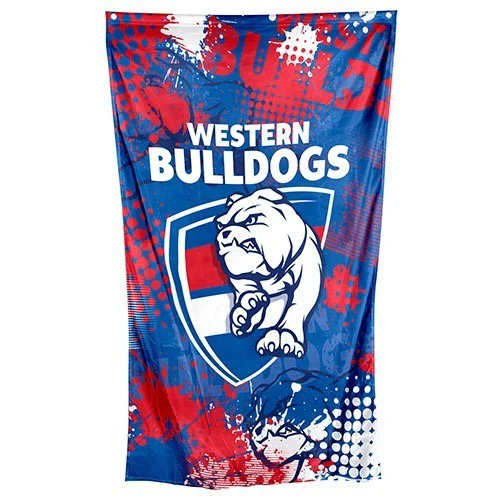 AFL Wall Flag Cape - Western Bulldogs - 150cm x 90cm - Steel Eyelets