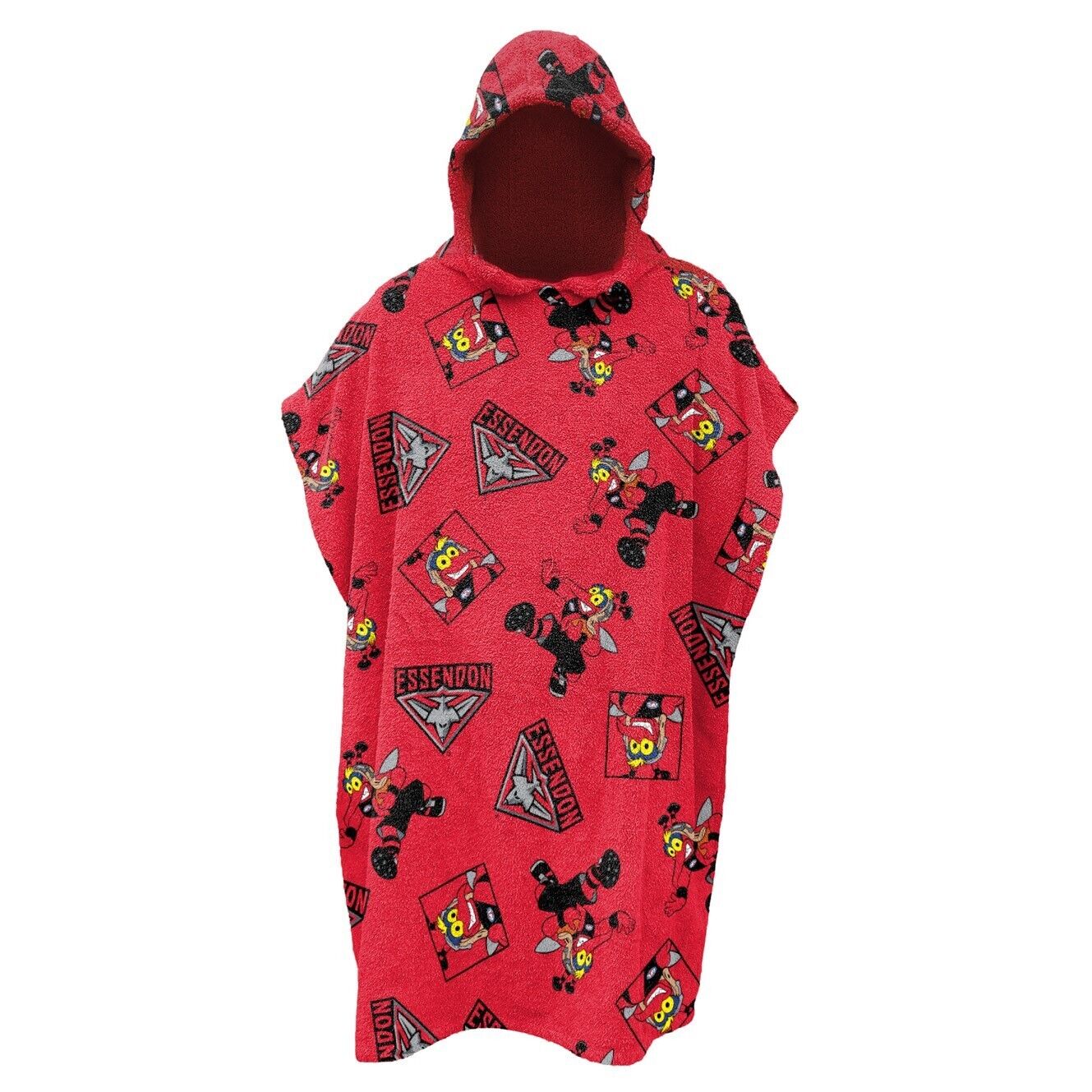 AFL Youth Hooded Towel - Essendon Bombers - Kids - Beach Bath - OSFM - Image 2