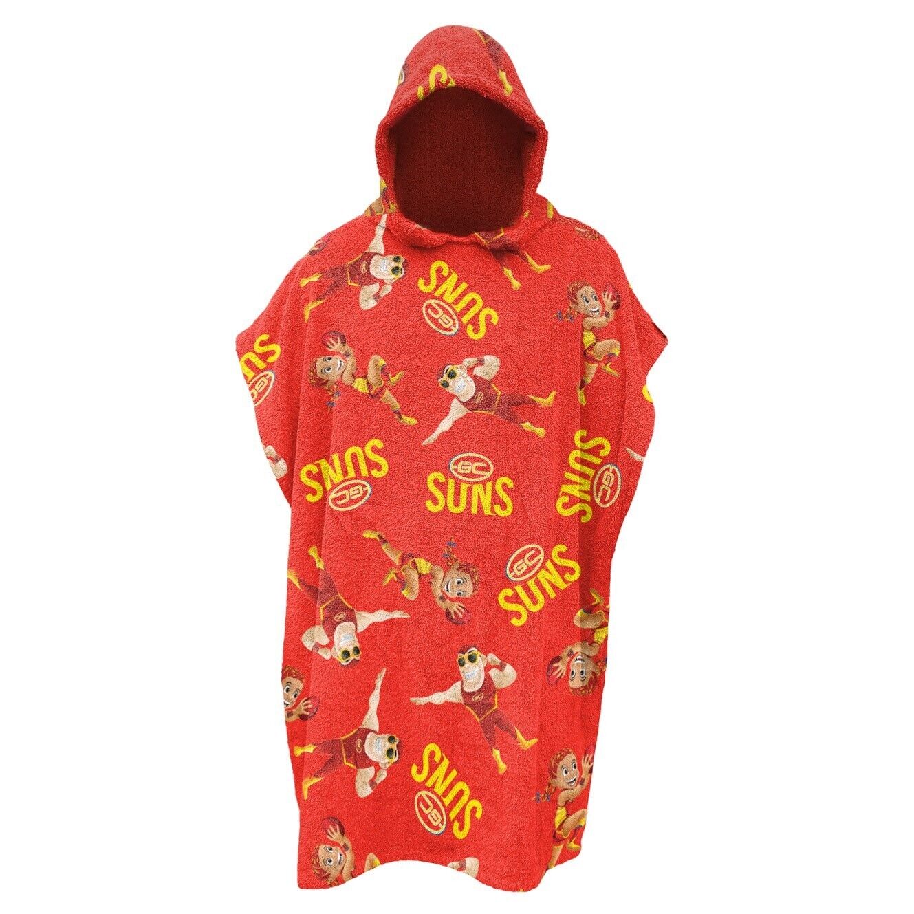 AFL Youth Hooded Towel - Gold Coast Suns - Kids - Beach Bath - OSFM - Image 2