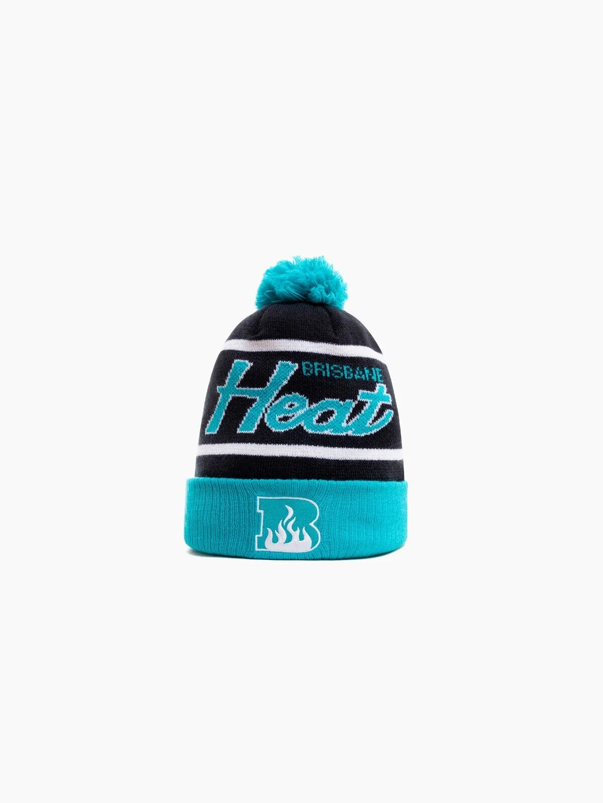 BBL Pom Pom Knit Beanie - Brisbane Heat - Adult - OSFM - Image 3
