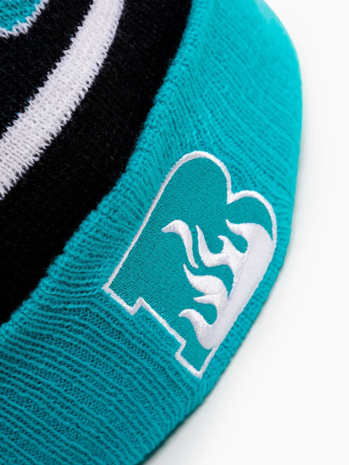 BBL Pom Pom Knit Beanie - Brisbane Heat - Adult - OSFM - Image 4