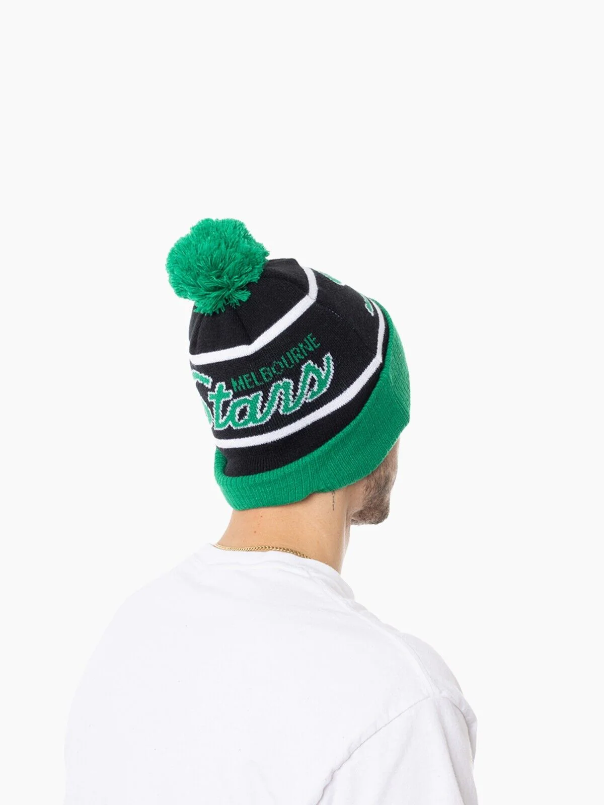 BBL Pom Pom Knit Beanie - Melbourne Stars - Adult - OSFM - Image 2
