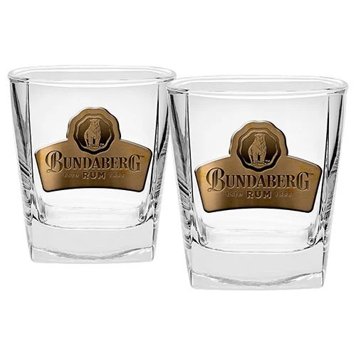 Bundaberg Rum Badged Spirit Glass Set - Bundy Rum - Set of 2 cups - Drink Cup - Image 2