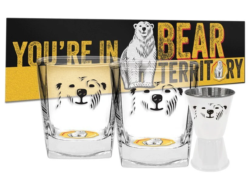 Bundaberg Rum Bear Territory Gift Pack - Bundy Rum - 2 Glass - Bar Mat - Jigger