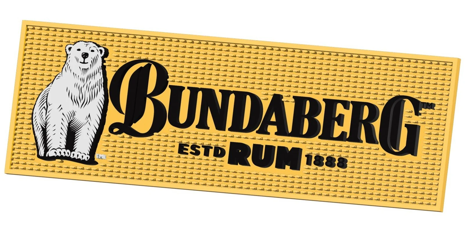 Bundaberg Rum Rubber EVA Bar Mat - Bundy Rum - 20cm x 60cm - Bar Runner - Image 2