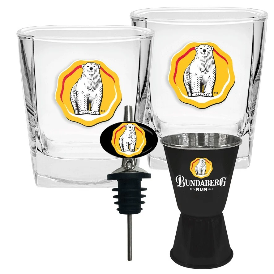 Bundaberg Rum - Spirit Glass, Jigger and Pourer Set - Bundy Rum - Image 2