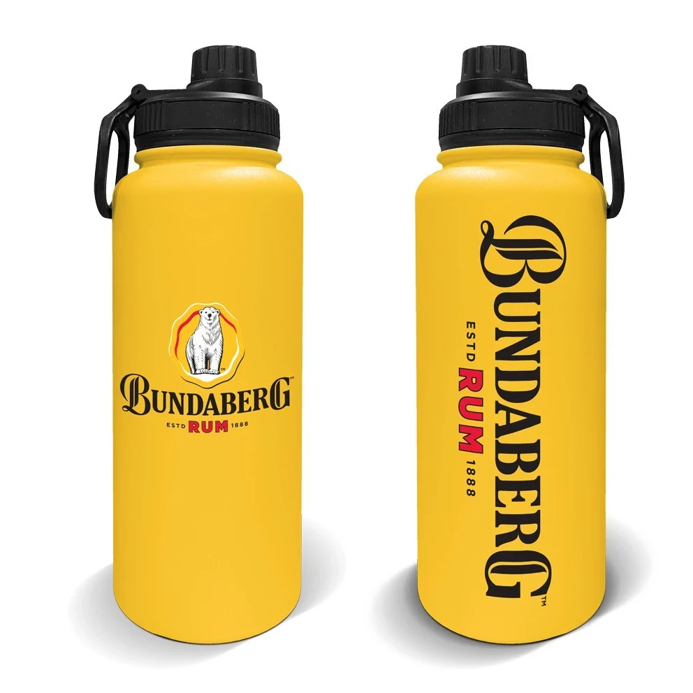 Bundaberg Rum Stainless Steel Drink Bottle - Bundy Rum - 960ML - Double Walled - Image 2