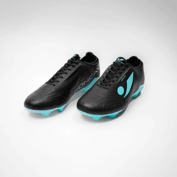 CONCAVE Halo v2 FG Football Boot - Black/Cyan - Youth - Kids - Image 4