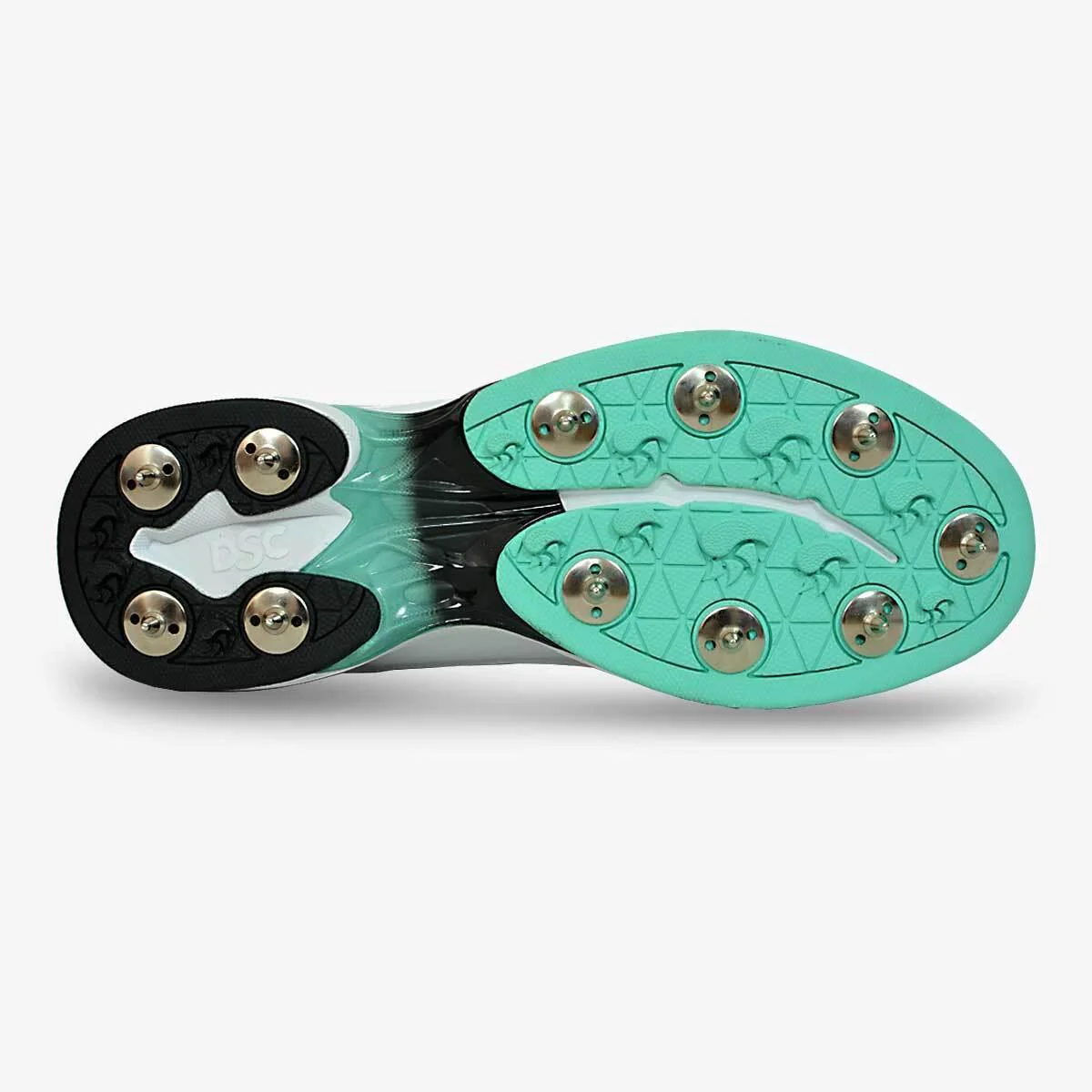 DSC Surge Multifunction 2.0 Cricket Shoe - Teal/White - Spike Sole - Adult - Image 6