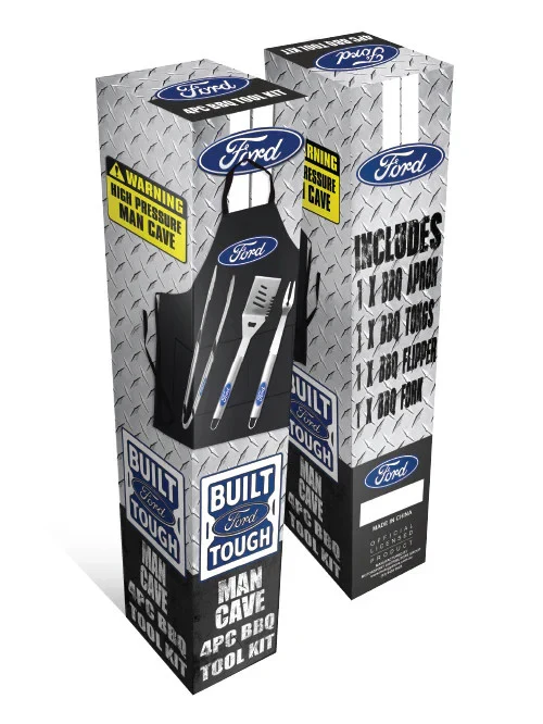 FORD Barbeque Tool Kit - Ford Logo - 4 Pieces - Image 2