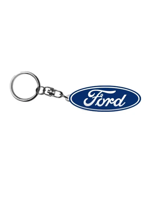 FORD Oval Keyring - Ford Logo - Metal Key Ring - Image 2