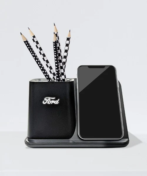 FORD Smart Phone Wireless Charger & Desk Tidy - Charged Any Smart Phone - Image 2