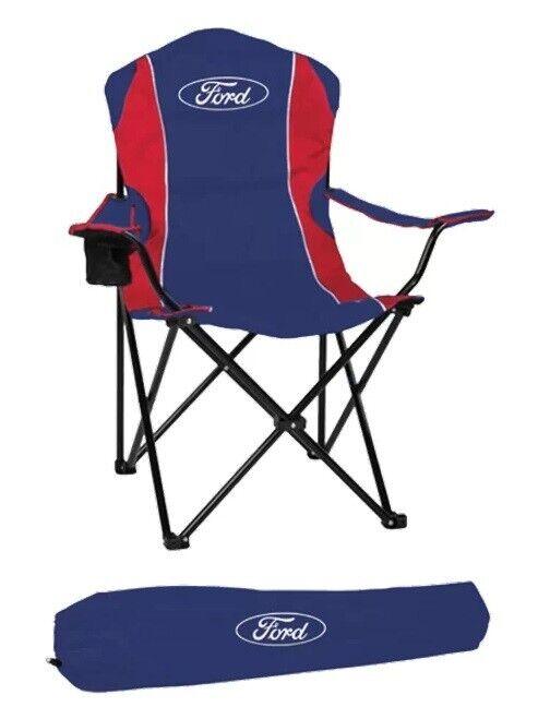 FORD Track Chair - Outdoor Camping Chair - Includes Carry Bag - Ford Logo - Image 2