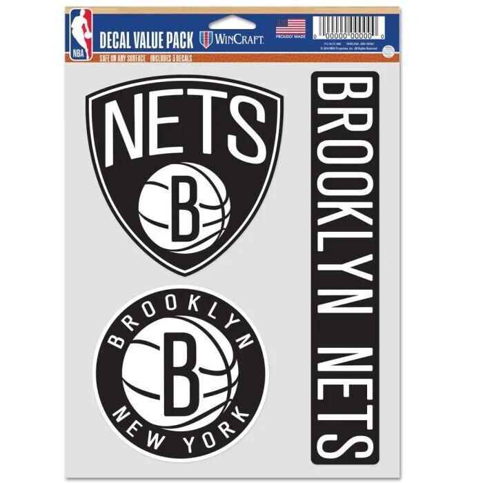 NBA 3 Decal Value Pack - Brooklyn Nets - Image 2