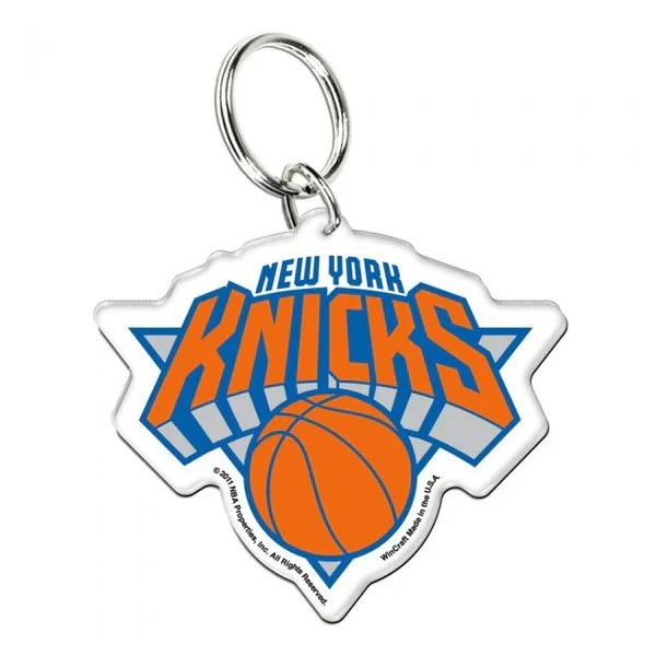 NBA Acrylic Logo Keyring - New York Knicks - Key Ring - Team Logo - Image 2
