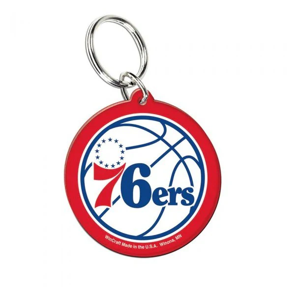 NBA Acrylic Logo Keyring - Philadelphia 76ers - Key Ring - Team Logo