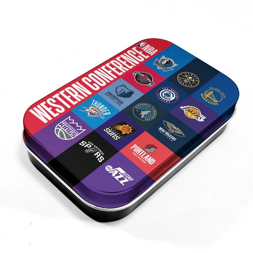 NBA All Team Playing Card Tin - Western Conference - Playing Card Case - Image 2