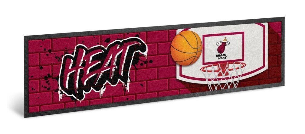 NBA Bar Runner - Miami Heat - Bar Mat - Image 2