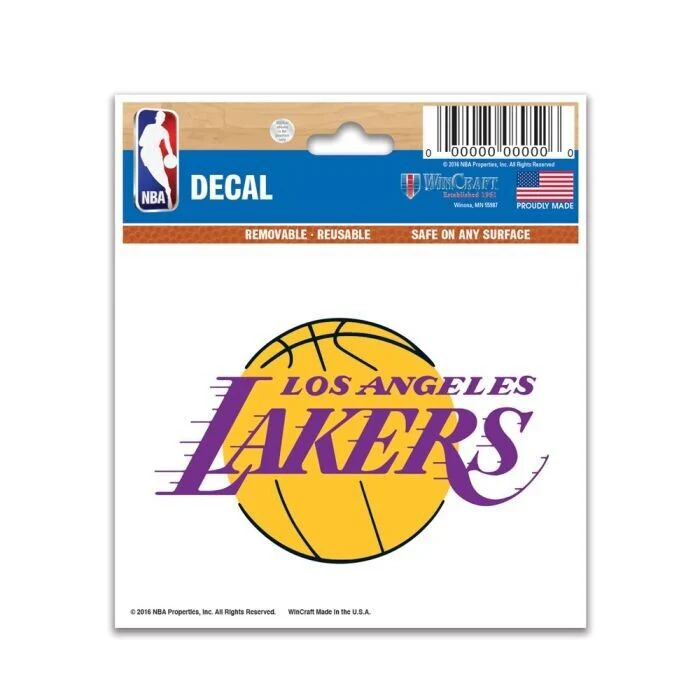 NBA Mini Decal - Los Angeles Lakers - 7.5cm x 9.5cm - Image 2