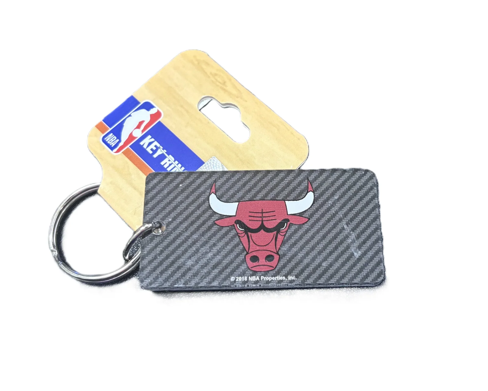 NBA Mirror Keyring - Chicago Bulls - Key Ring - Team Logo