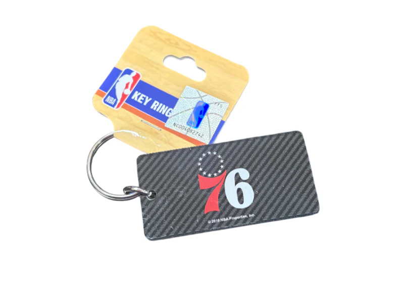 NBA Mirror Keyring - Philadelphia 76ers - Key Ring - Team Logo