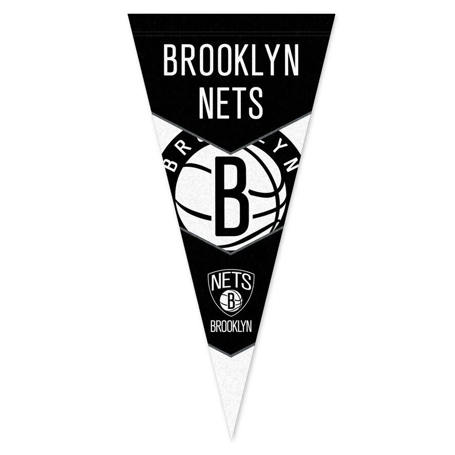 NBA Pennant Flag - Brooklyn Nets - Felt - Single
