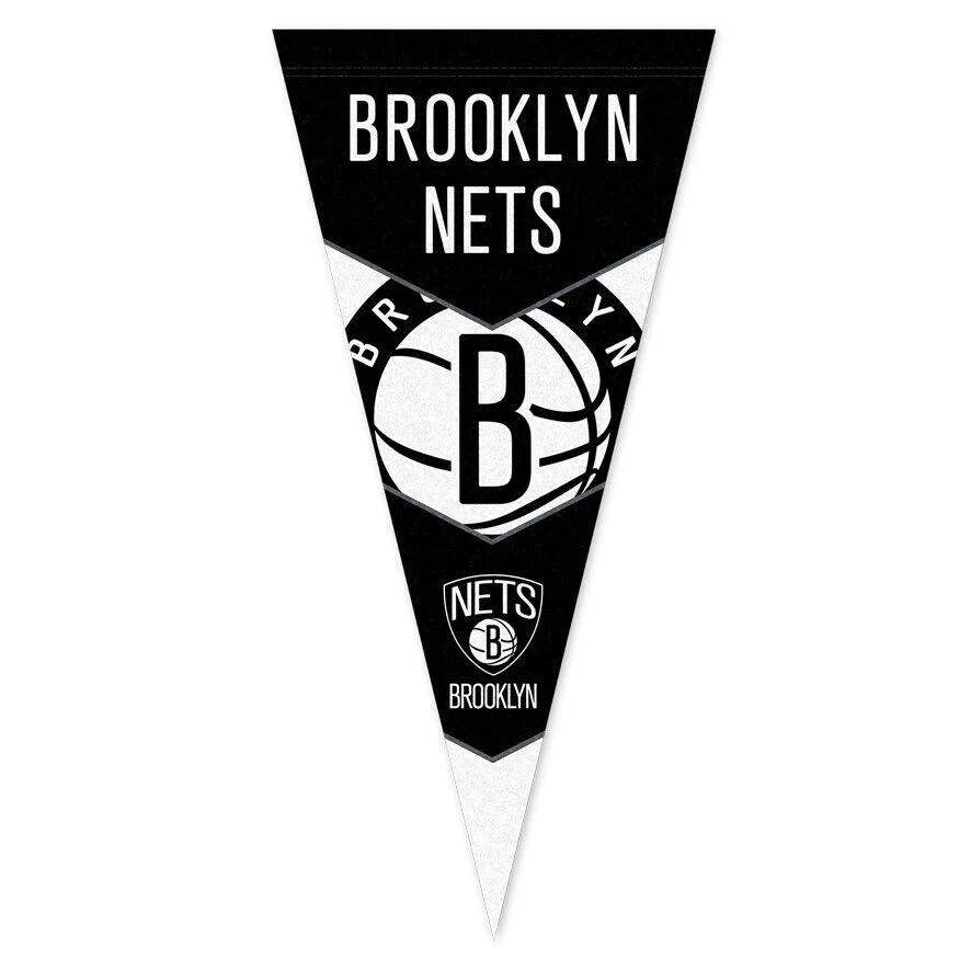 NBA Pennant Flag - Brooklyn Nets - Felt - Single - Image 2