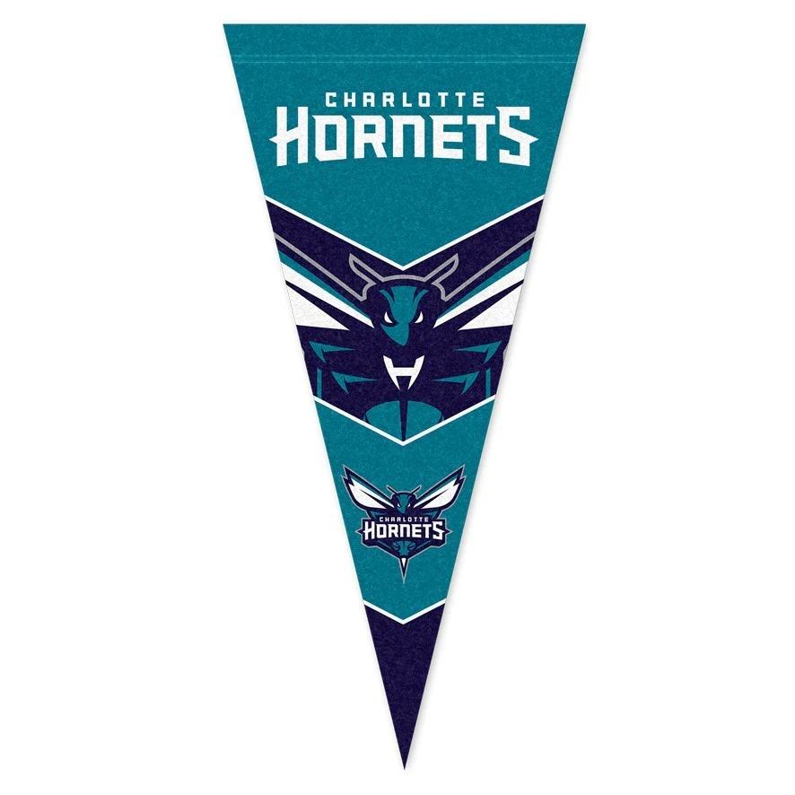 NBA Pennant Flag - Charlotte Hornets - Felt - Single