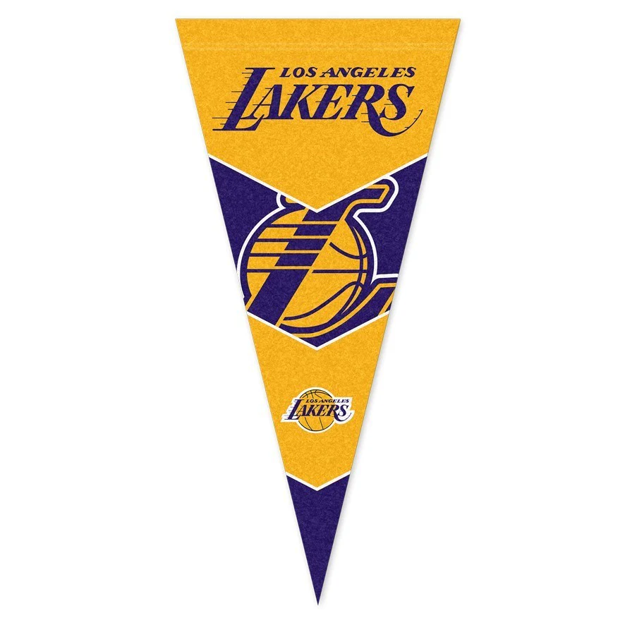 NBA Pennant Flag - Los Angeles Lakers - Felt - Single - Image 2