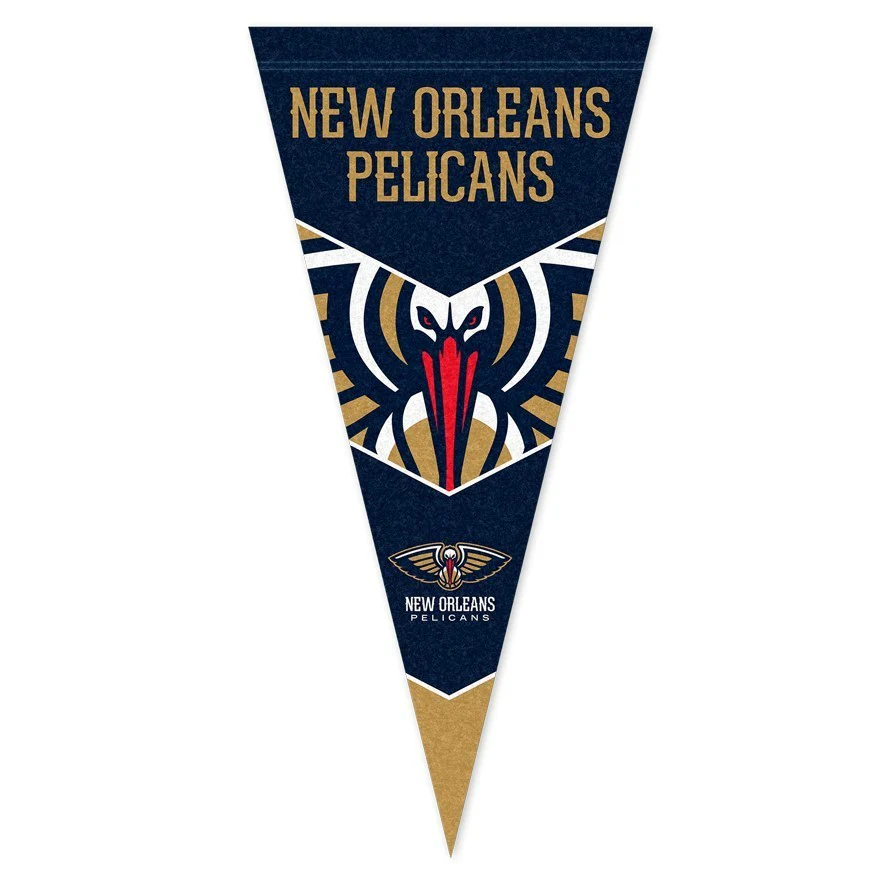 NBA Pennant Flag - New Orleans Pelicans - Felt - Single - Image 2