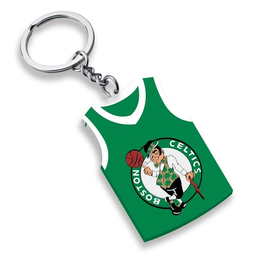 NBA Rubber Jersey Keyring - Boston Celtics - Key Ring - Team Logo
