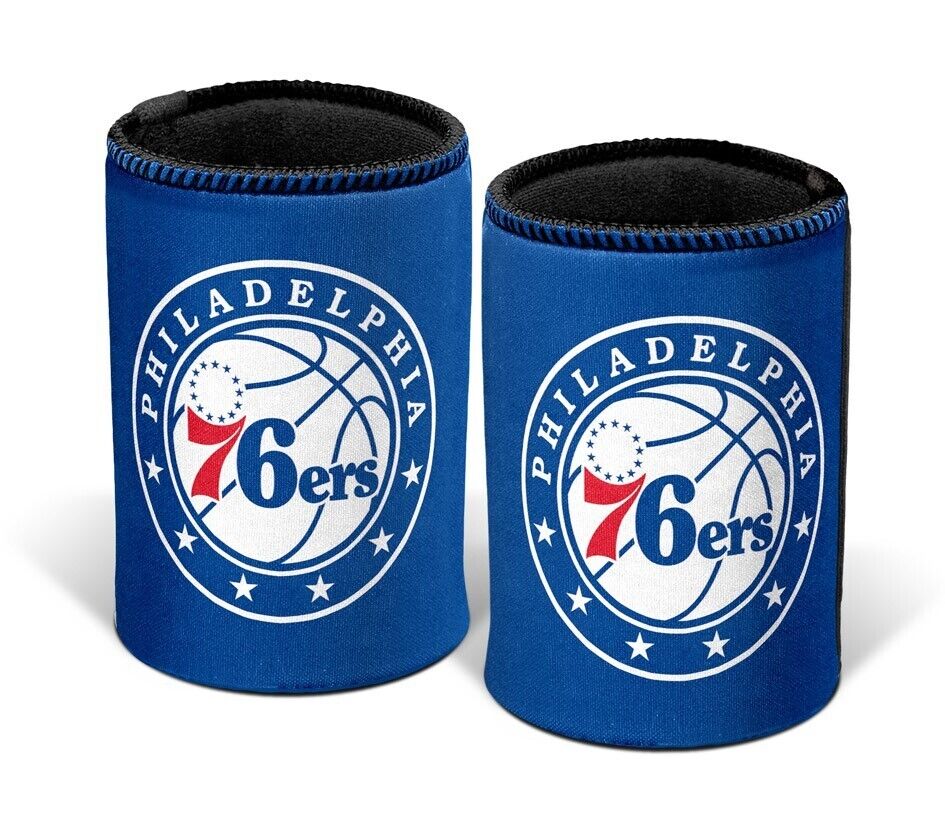 NBA Stubby Can Cooler - Philadelphia 76ers - Rubber Base - Single - Image 2