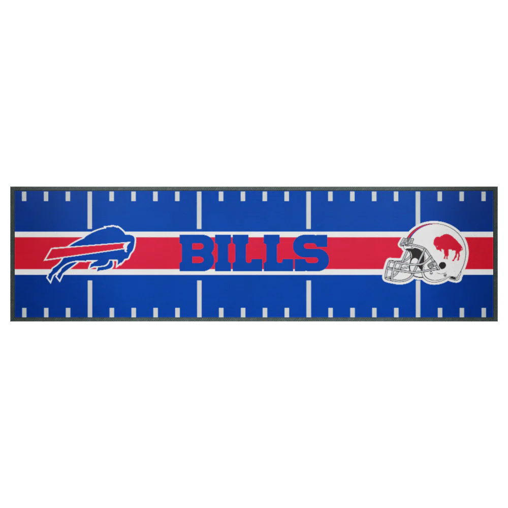 NFL Bar Runner Buffalo Bills 25x90cm Rubber Backed - Image 2