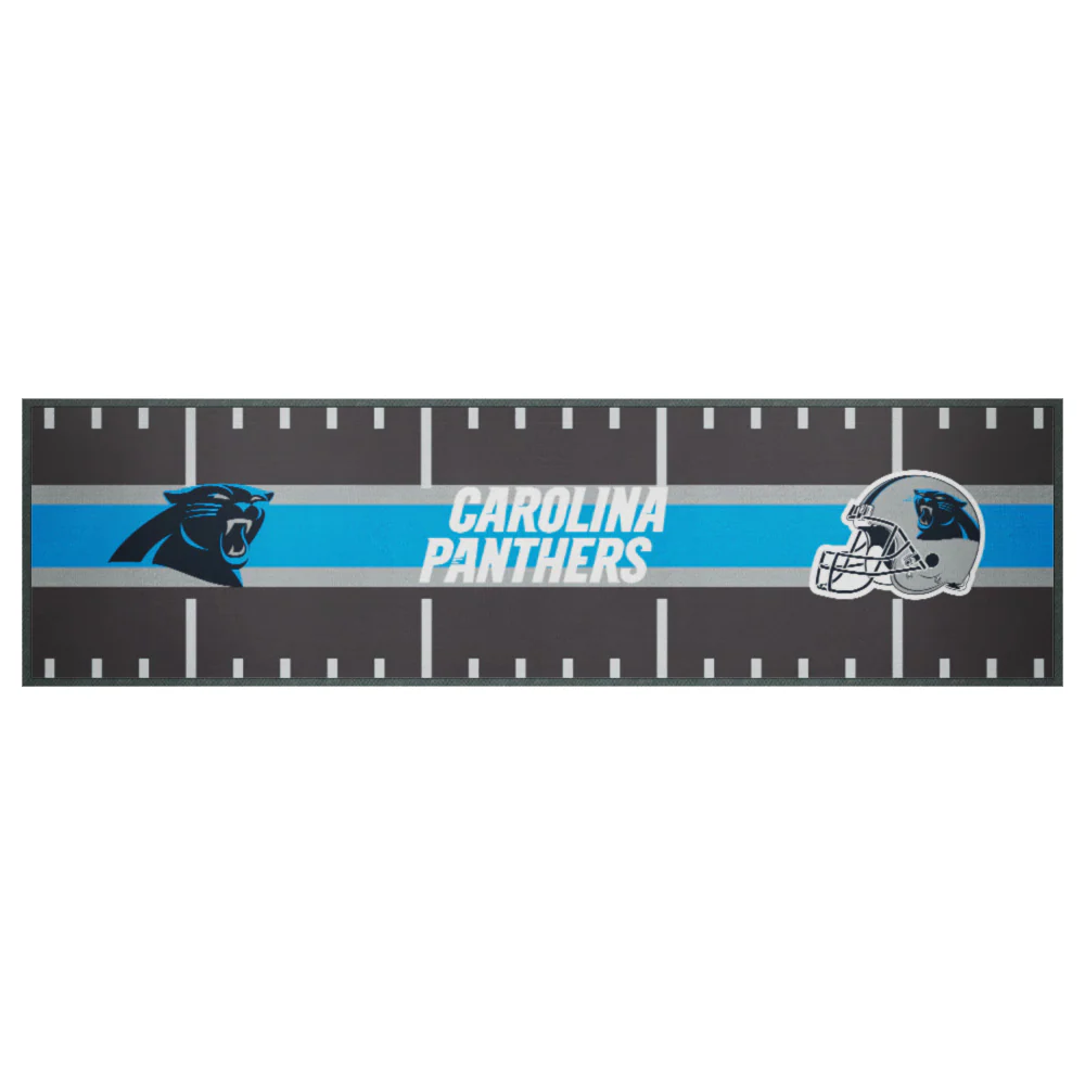 NFL Bar Runner - Carolina Panthers - 25x90cm - Rubber Backed