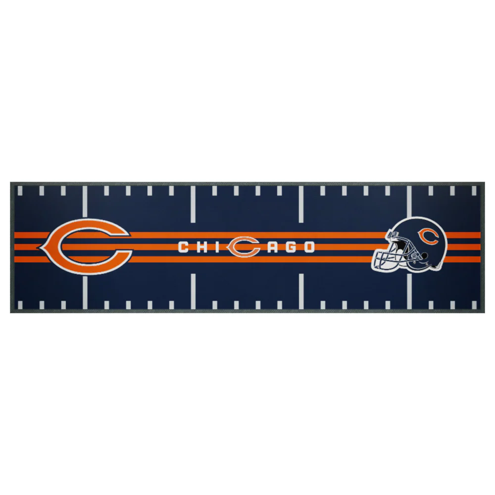 NFL Bar Runner - Chicago Bears - 25x90cm - Rubber Backed - Image 2