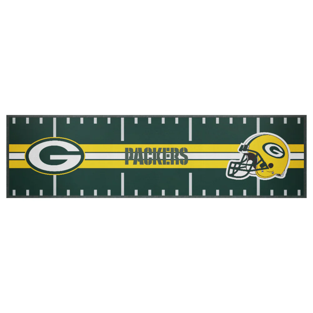 NFL Bar Runner - Green Bay Packers - 25x90cm - Rubber Backed - Image 2